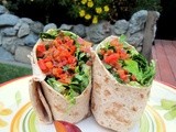 Whole Wheat Vegetarian Lavash Wraps