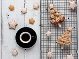 Alberi di panettone con ganache al cappuccino e cioccolato bianco