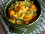 Risotto zucca zafferano e salvia