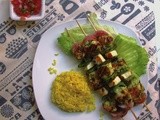 Lemon & Mint Chicken Halloumi Skewers