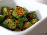 Japanese stir-fried okra vegetable recipe