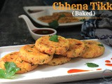 Baked Chenna Tikkis | Baked Cottage Cheese Patties