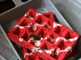 Beetroot Idli Waffle (steamed)