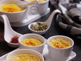 Bhapa Aam Doi in oven | Steamed Mango Yogurt with cardamom and saffron (with video details)