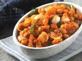 Chole chili | Kabuli Chana Chili (Dry Version)