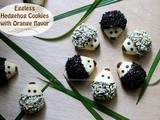 Eggless Hedgehog Cookies with Orange flavor