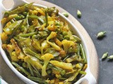Green Peas Peel & Cauliflower Stem Fry