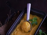 Mango-Pineapple Sorbet (without sweetener & Ice-Cream Maker)