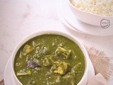 Paneer Curry using Cauliflower Leaves