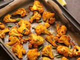 Roasted Cauliflower Bites with Chili & Lime (vegan & gluten free)