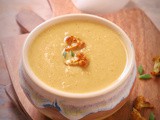 Roasted Cauliflower Soup flavored with Curry Powder