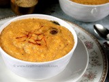Saffron Infused Broken Wheat Pudding | Keshari Dalia Kheer | Keshari Godhambu Rava Payasam