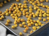 Spicy Crisped Chickpeas (baked version) - vegan & gluten free