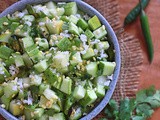 Udupi Kosambari / Lentil Cucumber Salad / Uddina Bele Koshambari (Vegan & Gluten free)