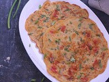 Uttapam using leftover Raita (gluten free)