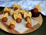 Veggie Meatball Pasta Canape