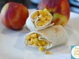 Nectarine Cream Cheese Burritos