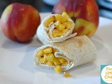 Nectarine Cream Cheese Burritos