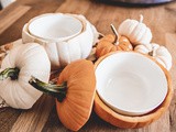 Carved Pumpkin Bowls for Entertaining