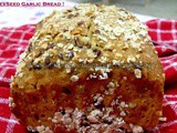 Oats-n-flexSeed Garlic Bread