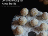 Coconut Moong Dal Halwa Truffle/Ladoo Gluten and Dairy Free