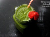 Strawberry Spinach Smoothie Recipe | Healthy Food | Diet Recipes