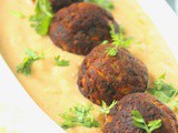 No Onion No Garlic Non Fried Malai Kofta with a Peach Coloured Creamy Gravy