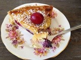 Bourdaloue-inspired tart with cherries and blackcurrants