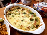 Brussels sprouts en gratin- Gratin aux choux de Bruxelles et saucisses