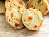 Cheese, onion and parsley fekkas: another Moroccan savoury biscuits