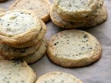 Earl Grey and lemon shortbreads, very very addictive and eggless
