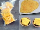 Easy crunchy spicy baked Polenta Crackers