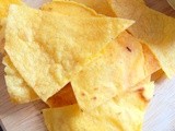 Healthy homemade corn chips