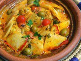 Light Moroccan fishballs tagine with vegetables