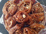 Moroccan Griouech/Mkharqa with almonds paste