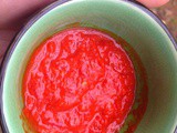 Moroccan harissa paste using fresh peppers