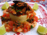 Moroccan mussels in a tomato sauce recipe: Bouzroug be maticha