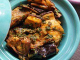 Moroccan salad of baked aubergines and chermoula
