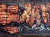 Moroccan skewered and grilled meat - Kabab