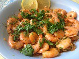 Moroccan spiced prawns