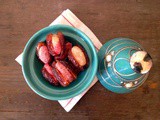 Moroccan stuffed dates with almond paste and nuts