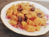 Moroccan sweet potato starter with sultanas