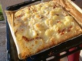 Part 3/3: Isa's tartiflette on a Pizza crust..Pizza-flette
