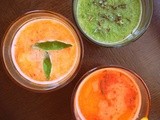 Quartet of refreshing Moroccan juices: We love vegetables