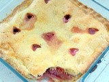 Rhubarb and strawberry pie