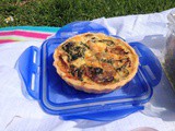 Spinach and mushroom quiche and the abc of a standard quiche