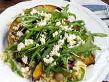 Gebackener Kürbis mit Rucola & Hirse