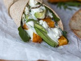 Kürbis Wraps mit Rucola & Feta