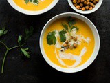 Kürbissuppe mit Ras el Hanout Kichererbsen | Gewürz-Verlosung