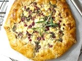 Mangold, Feta & Granatapfel Galette